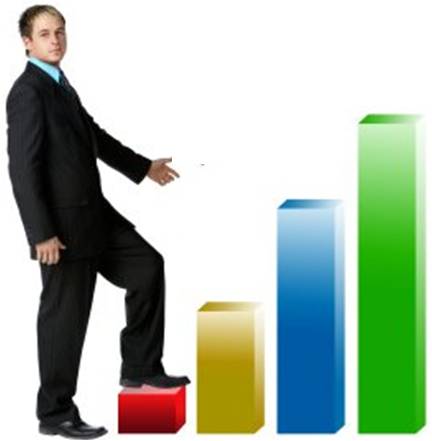 Man-grow-business-chart